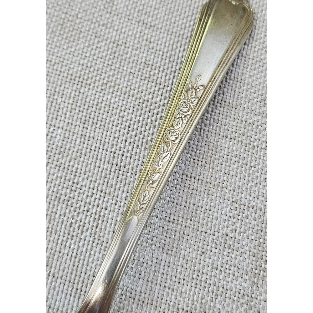 Gerber Rogers Bros Winthrop Silver Plate Baby Spoon Set 4pc Vintage Flatware